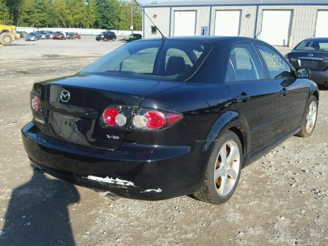 1YVHP80D375M44660 - 2007 MAZDA 6 S BLACK photo 4