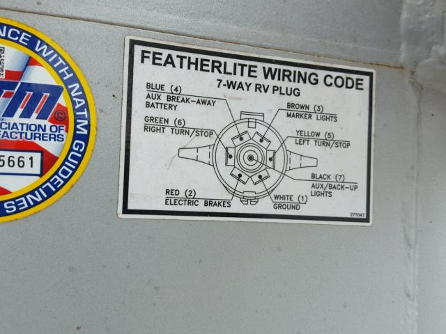 4FGB23032EC136273 - 2014 FEATHERLITE MFG INC LIVESTOCK SILVER photo 8