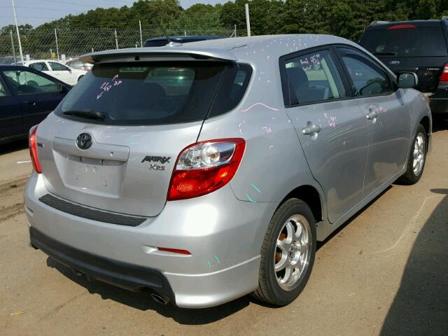 2T1GE40E89C002830 - 2009 TOYOTA COROLLA MA SILVER photo 4