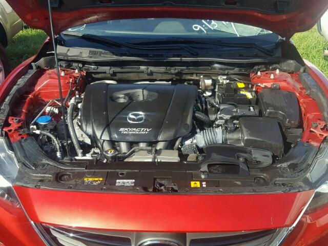 JM1GJ1W58F1206304 - 2015 MAZDA 6 RED photo 7