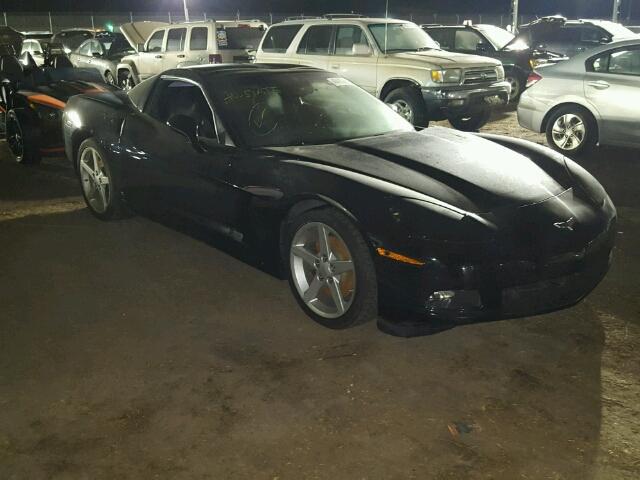 1G1YY25U575103326 - 2007 CHEVROLET CORVETTE BLACK photo 1