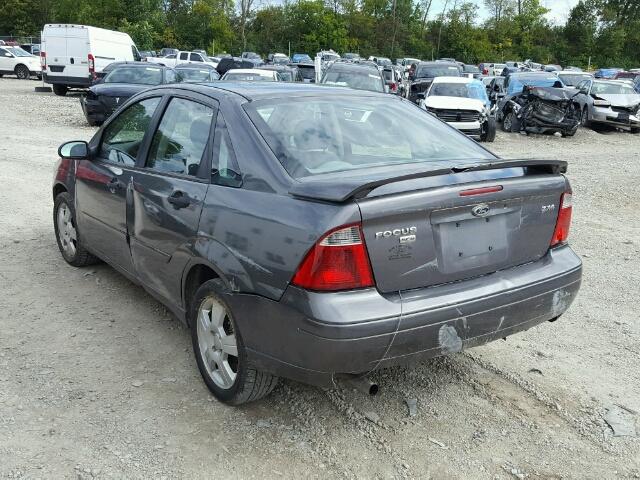 1FAFP34N35W177469 - 2005 FORD FOCUS GRAY photo 3