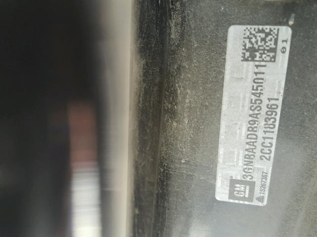 3GNBAADB9AS545011 - 2010 CHEVROLET HHR LS BLACK photo 10