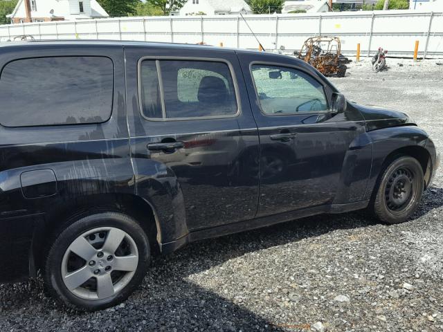 3GNBAADB9AS545011 - 2010 CHEVROLET HHR LS BLACK photo 9
