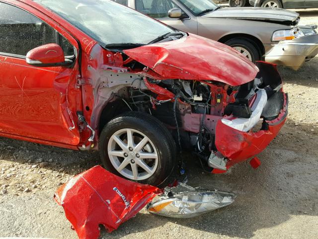 JTDKDTB32E1558083 - 2014 TOYOTA PRIUS C RED photo 9