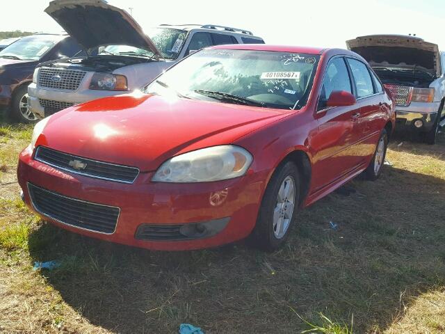 2G1WG5EKXB1130445 - 2011 CHEVROLET IMPALA LT RED photo 2