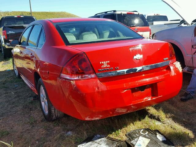 2G1WG5EKXB1130445 - 2011 CHEVROLET IMPALA LT RED photo 3