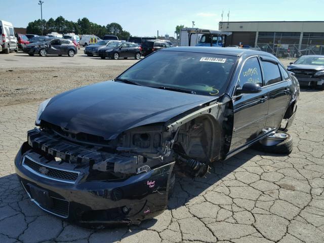 2G1WD58C079345371 - 2007 CHEVROLET IMPALA SUP BLACK photo 2