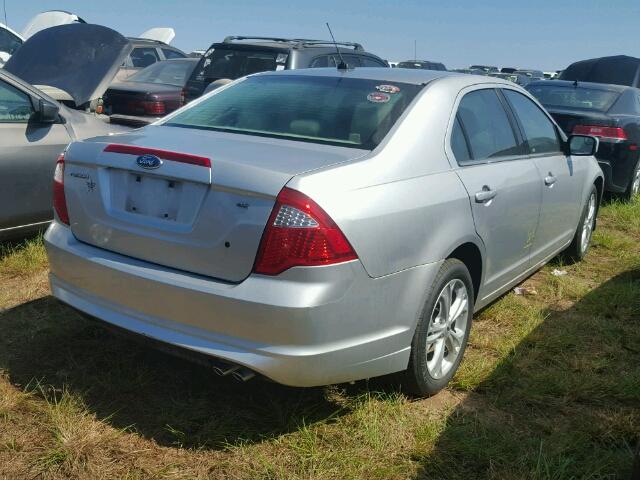 3FAHP0HA6CR211578 - 2012 FORD FUSION SILVER photo 4