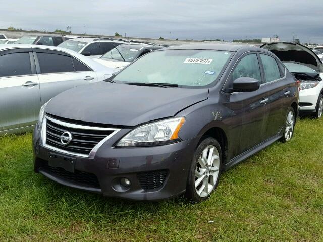 3N1AB7AP2EY316020 - 2014 NISSAN SENTRA GRAY photo 2