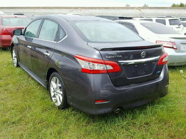 3N1AB7AP2EY316020 - 2014 NISSAN SENTRA GRAY photo 3