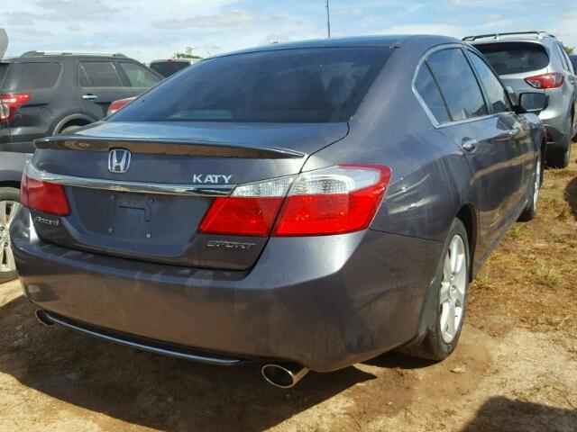 1HGCR2F57EA304107 - 2014 HONDA ACCORD SPO GRAY photo 4