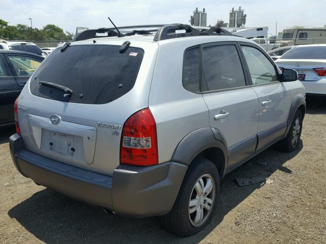 KM8JN12D67U582373 - 2007 HYUNDAI TUCSON SE SILVER photo 4