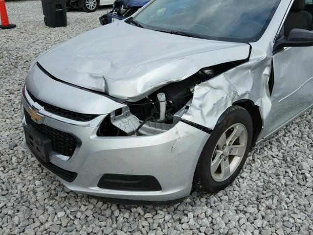 1G11B5SL8FF183584 - 2015 CHEVROLET MALIBU LS ვერცხლისფერი ფოტო 9
