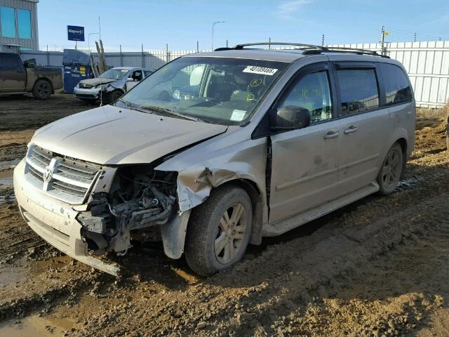 2D8HN44H08R631359 - 2008 DODGE GRAND CARA GOLD photo 2