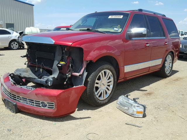 5LMFU28547LJ08729 - 2007 LINCOLN NAVIGATOR Czerwony zdjęcie 2