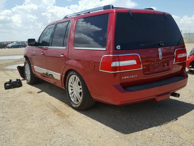 5LMFU28547LJ08729 - 2007 LINCOLN NAVIGATOR Czerwony zdjęcie 3