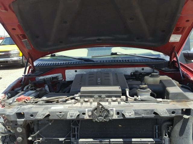 5LMFU28547LJ08729 - 2007 LINCOLN NAVIGATOR Czerwony zdjęcie 7