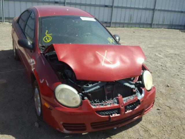 1B3ES56C14D568398 - 2004 DODGE NEON SXT RED photo 9