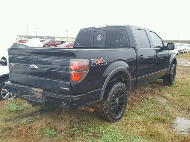 1FTFW1EF1BKD75110 - 2011 FORD F150 BLACK photo 4