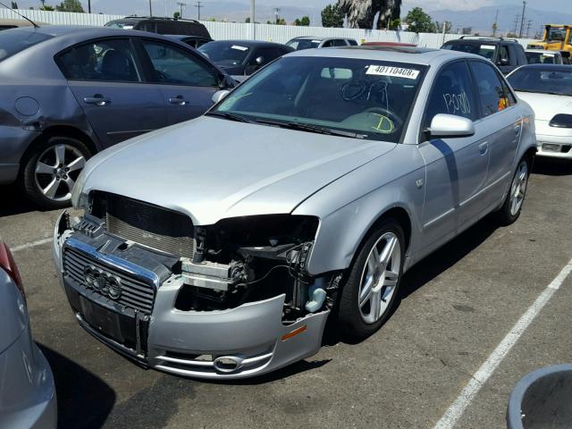 WAUAF68E35A473296 - 2005 AUDI A4 2.0T SILVER photo 2