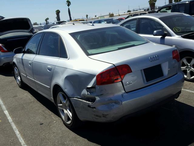 WAUAF68E35A473296 - 2005 AUDI A4 2.0T SILVER photo 3