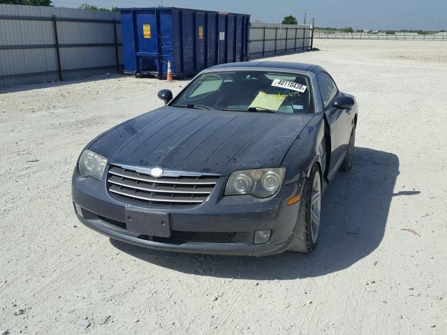 1C3AN69LX6X066677 - 2006 CHRYSLER CROSSFIRE BLUE photo 2