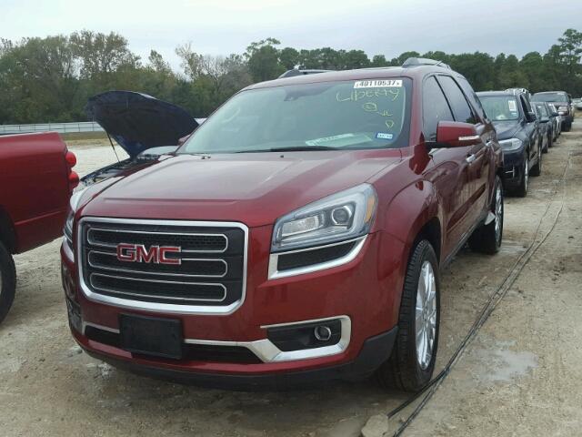 1GKKRSKD3HJ255715 - 2017 GMC ACADIA LIM RED photo 2