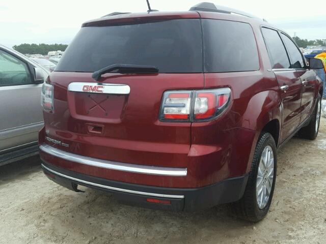 1GKKRSKD3HJ255715 - 2017 GMC ACADIA LIM RED photo 4