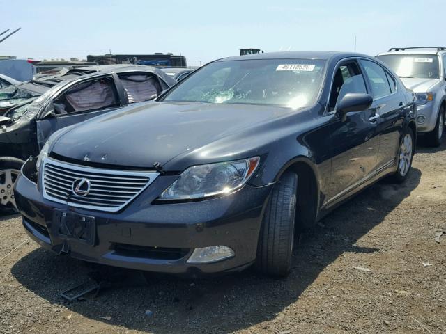 JTHBL46F675046916 - 2007 LEXUS LS 460 BLUE photo 2