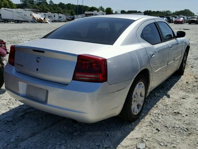 2B3KA43R16H315130 - 2006 DODGE CHARGER SE SILVER photo 4