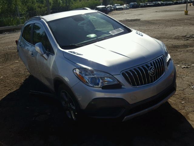 KL4CJASB9EB770590 - 2014 BUICK ENCORE SILVER photo 1