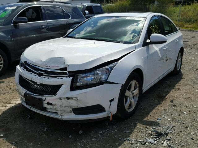 1G1PC5SB1D7310911 - 2013 CHEVROLET CRUZE LT WHITE photo 2