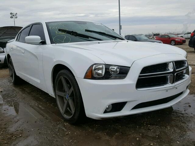 2C3CDXHG3EH156066 - 2014 DODGE CHARGER SX WHITE photo 1