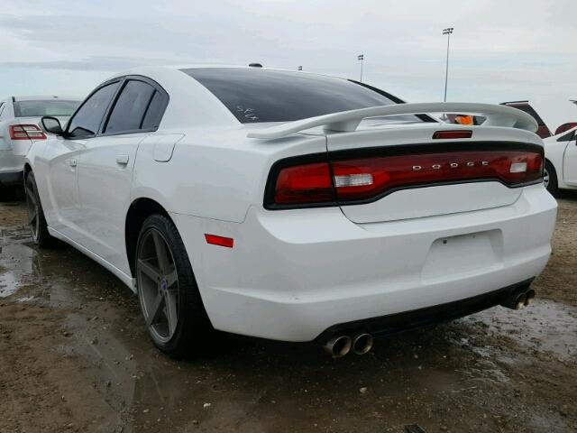 2C3CDXHG3EH156066 - 2014 DODGE CHARGER SX WHITE photo 3