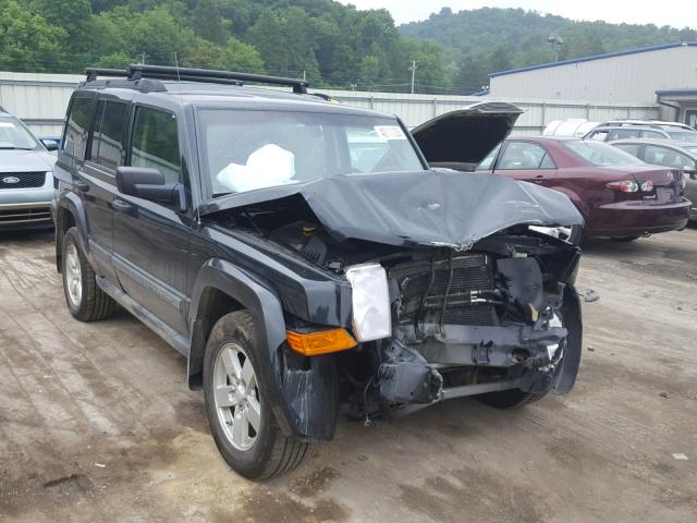 1J8HG48K66C271320 - 2006 JEEP COMMANDER BLACK photo 1