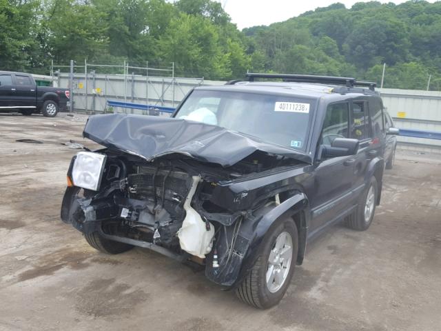 1J8HG48K66C271320 - 2006 JEEP COMMANDER BLACK photo 2