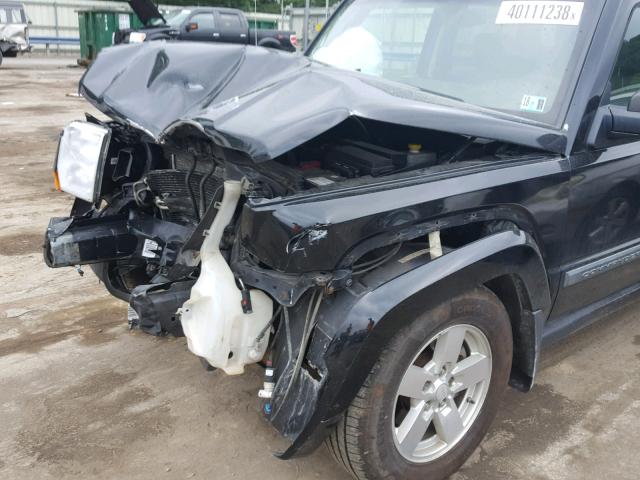 1J8HG48K66C271320 - 2006 JEEP COMMANDER BLACK photo 9