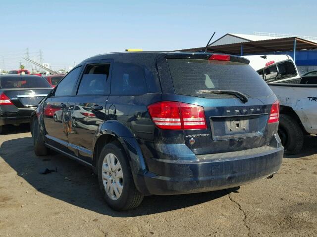 3C4PDCAB3ET315096 - 2014 DODGE JOURNEY SE BLUE photo 3