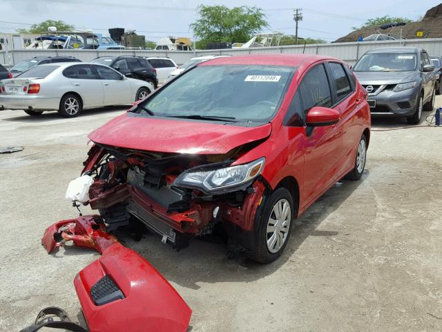 3HGGK5H59FM761431 - 2015 HONDA FIT LX RED photo 2