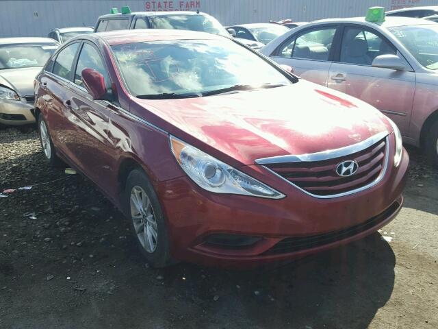 5NPEB4AC0DH734128 - 2013 HYUNDAI SONATA GLS RED photo 1