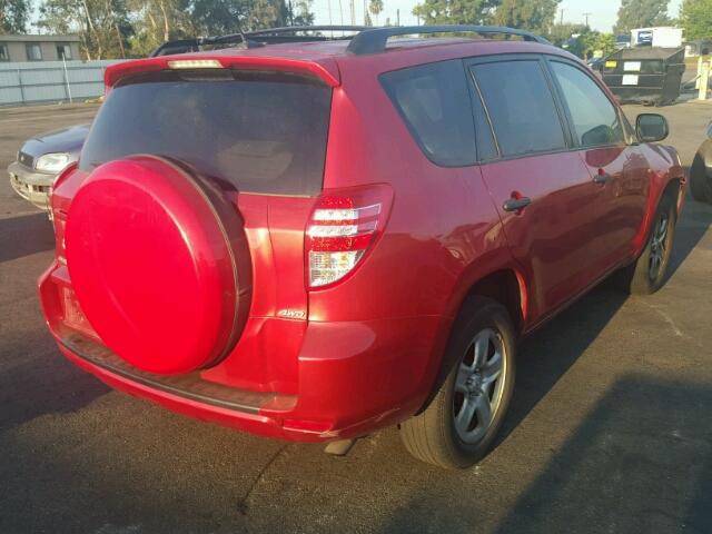 JTMBF33VX95010101 - 2009 TOYOTA RAV4 RED photo 4