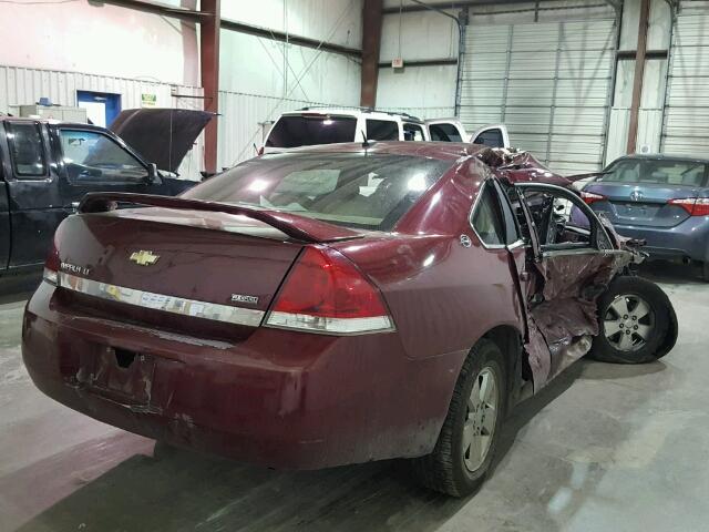 2G1WT57K391212813 - 2009 CHEVROLET IMPALA MAROON photo 4