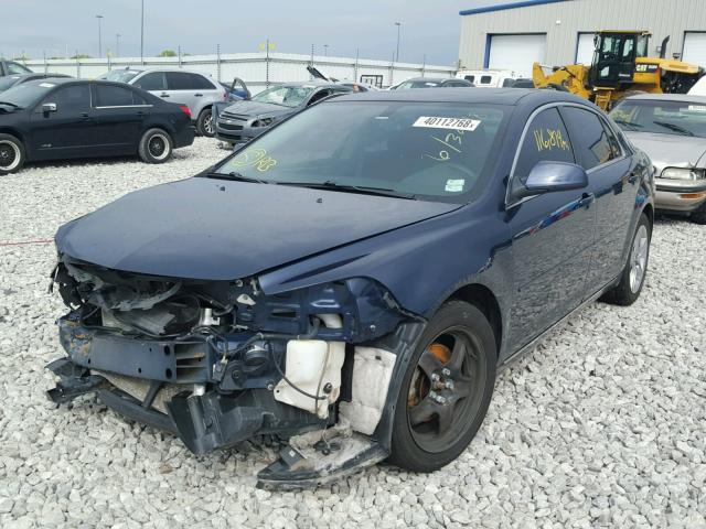 1G1ZC5EBXAF291541 - 2010 CHEVROLET MALIBU 1LT BLUE photo 2