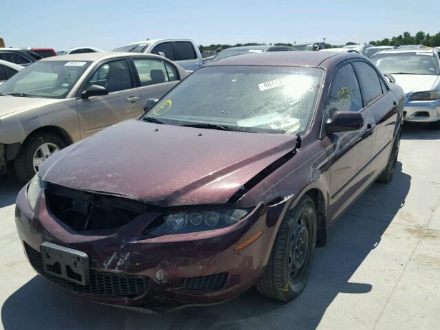 1YVFP80C565M18672 - 2006 MAZDA 6 I MAROON photo 2