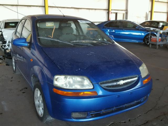KL1TJ52684B162033 - 2004 CHEVROLET AVEO LS BLUE photo 1