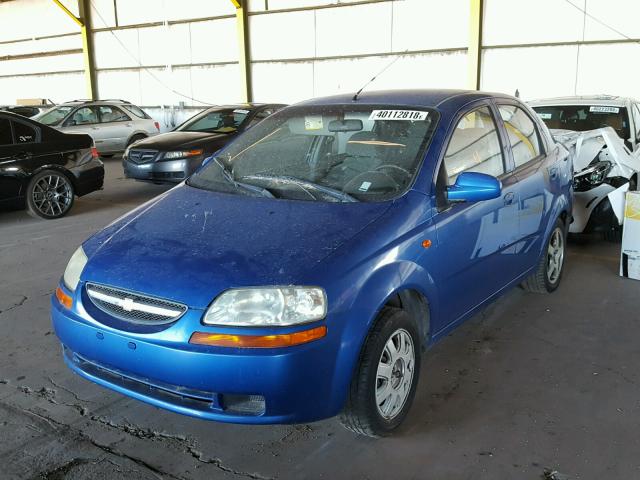 KL1TJ52684B162033 - 2004 CHEVROLET AVEO LS BLUE photo 2
