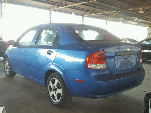 KL1TJ52684B162033 - 2004 CHEVROLET AVEO LS BLUE photo 3