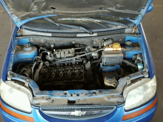 KL1TJ52684B162033 - 2004 CHEVROLET AVEO LS BLUE photo 7