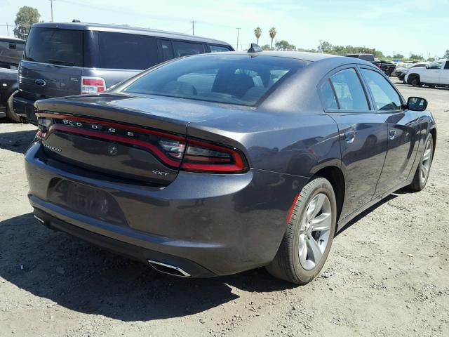 2C3CDXHG5GH235077 - 2016 DODGE CHARGER SX CHARCOAL photo 4